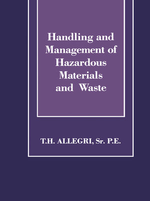 cover image of Handling and Management of Hazardous Materials and Waste